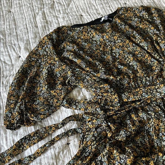 Baltic Born Black and Gold Floral Dress - Picture 5 of 5